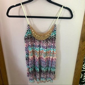 Multi Colored Tank With Gems